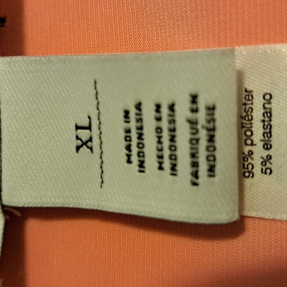 White House Black Market Reversible Floral/Orange Sleeveless Top XL Worn twice. - Picture 6 of 13